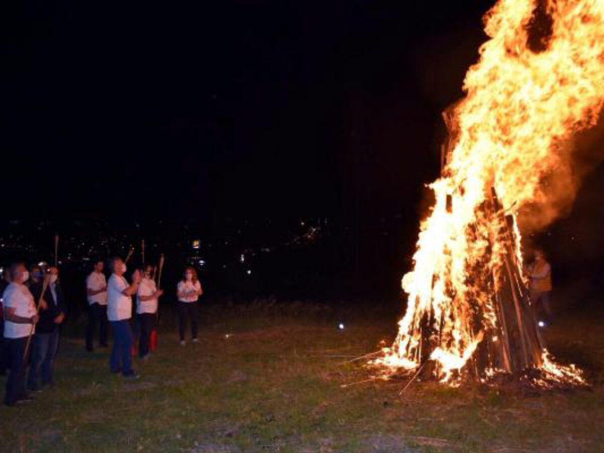 Lüleburgaz'da 19 Mayıs, 'Bağımsızlık Ateşi' yakılarak kutlandı | Line Haber