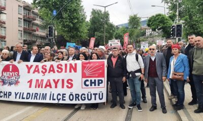 Bursa Yıldırım İlçe örgütü 1 Mayıs kutlamalarına güçlü katılım sağladı