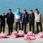 Acıgöl, öğrenciler tarafından temizlendi