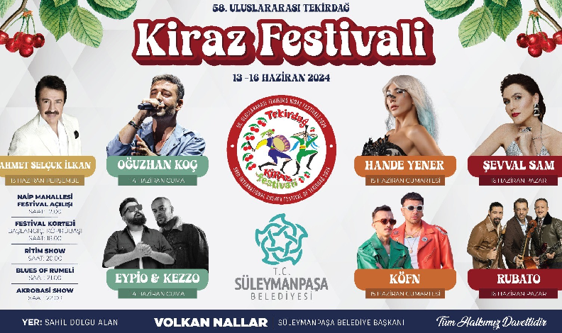 Kiraz Festivali sanatçıları belli oldu