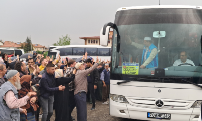 Karaman'dan ilk hac kafilesi uğurlandı