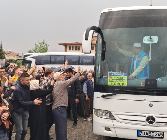 Karaman'dan ilk hac kafilesi uğurlandı