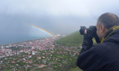 Saatlerce “gökkuşağını” beklediler