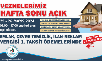 Vezneler hafta sonu açık olacak