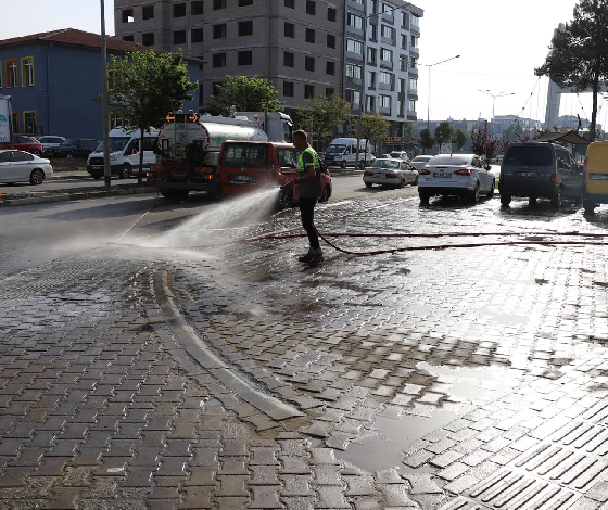 Çarşamba'da temizlik çalışması