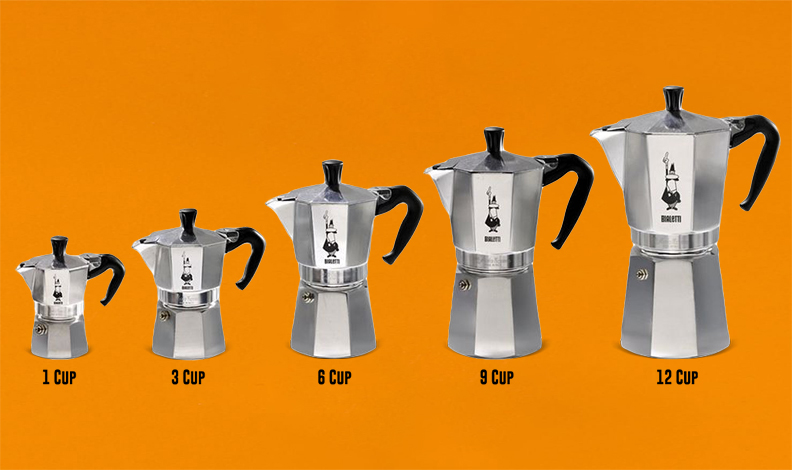 Moka pot ölçüleri ve modelleri. Hangi boyda almalıyız?